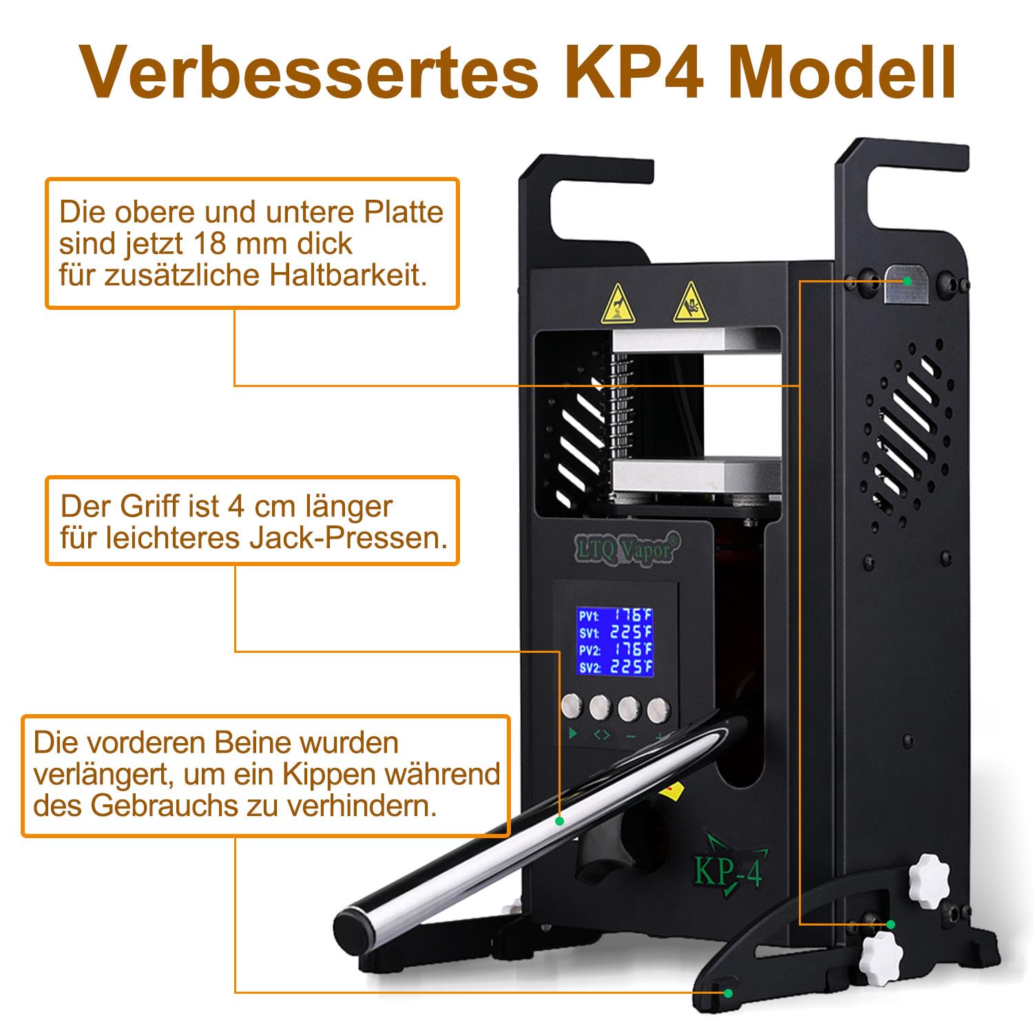 Rosin pressa 4 tonnellate macchina 600 W Colofonia macchina di estrazione KP-4 per colofonia e fiori secchi con controllo della temperatura