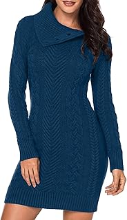 blue sweater dress