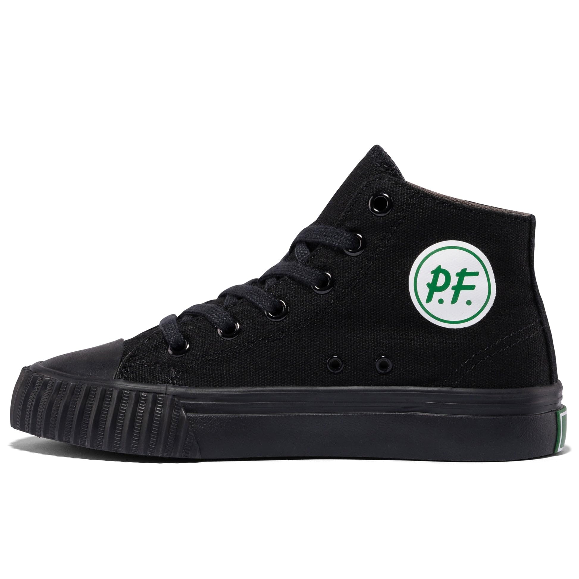 P.F. Flyers 1993 Kids High Top All Black Shoes |Unisex