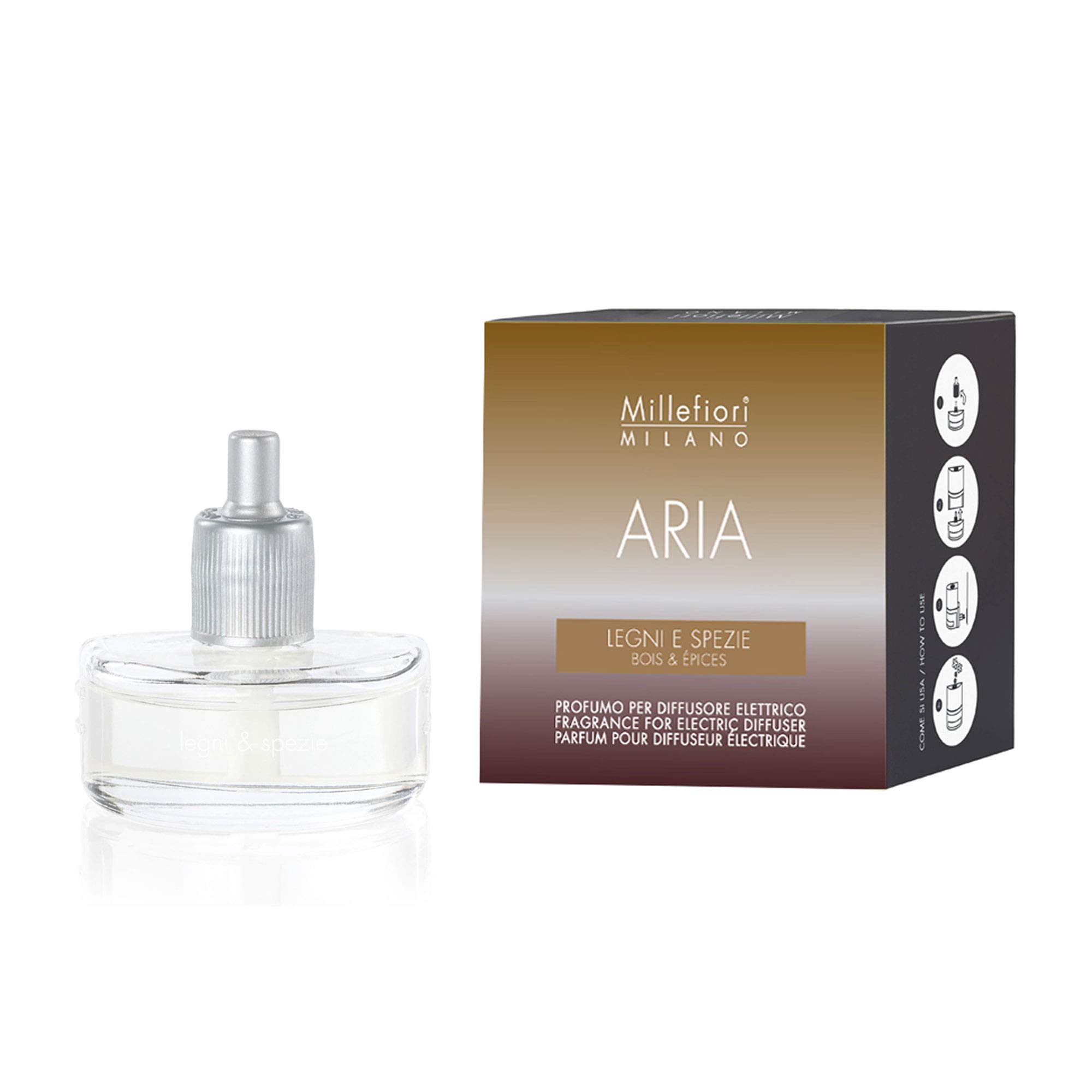 MillefioriMilano Air Fragrance for Electric Diffuser, Wood & Spice