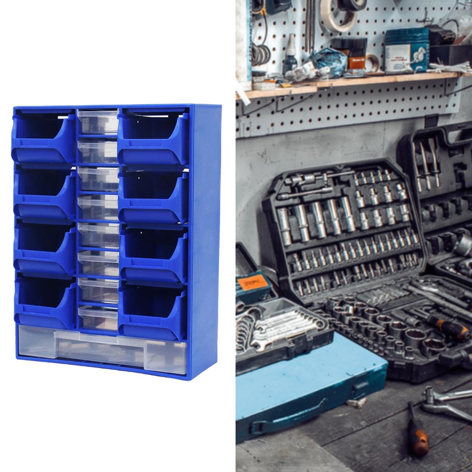 Partes de Hardware Organizador de Herramientas Box de Almacenamiento Versátiles en La Pared para Suministros de Coser Suministros de, Azul