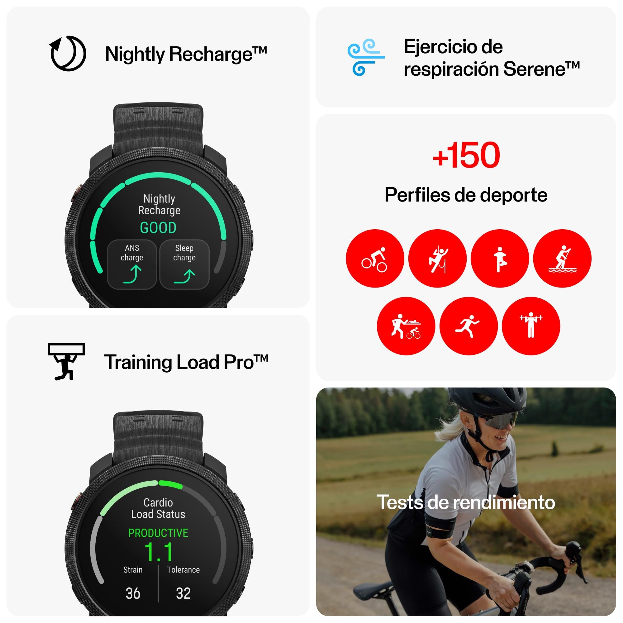 Polar Vantage M3 Reloj Running Pantalla AMOLED GPS Doble Frecuencia Navegación Giro Giro 7 Días Autonomía