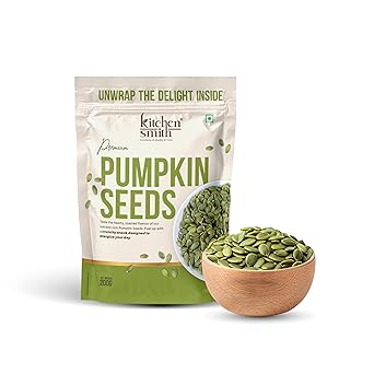 KitchenSmith Premium Pumpkin Seeds - 200gm | Packed with Protein | Healthy Fats & Essential Nutrients for a Healthy Lifestyle | Energy and Skin Glow - image, photos