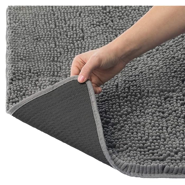 Buy Kangaroo Luxury Chenille Bath Rug, 30x20, Extra Soft and Absorbent Shaggy Bathroom Rugs