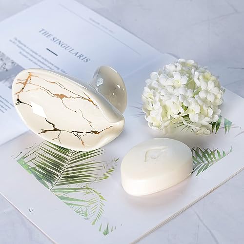 Miniatura 3 de Jabonera y dispensador de jabón de cerámica