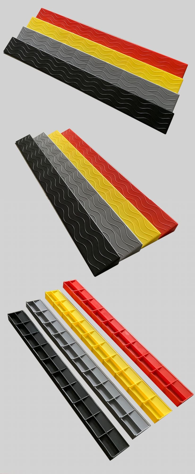 Rampa de acceso portátil para silla de ruedas, rampa de umbral de entrada antideslizante para puertas, escalones y bordillos, rampa de goma resistente para uso en interiores y exteriores