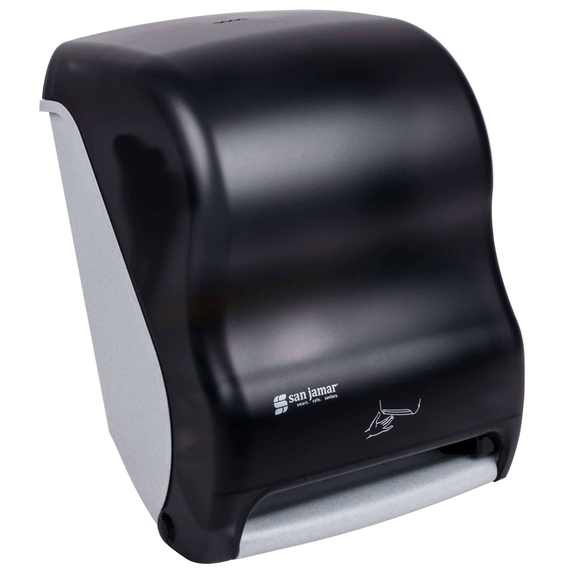 TableTop King T1400TBK Smart System Classic Hands Free Roll Towel Dispenser Black Pearl