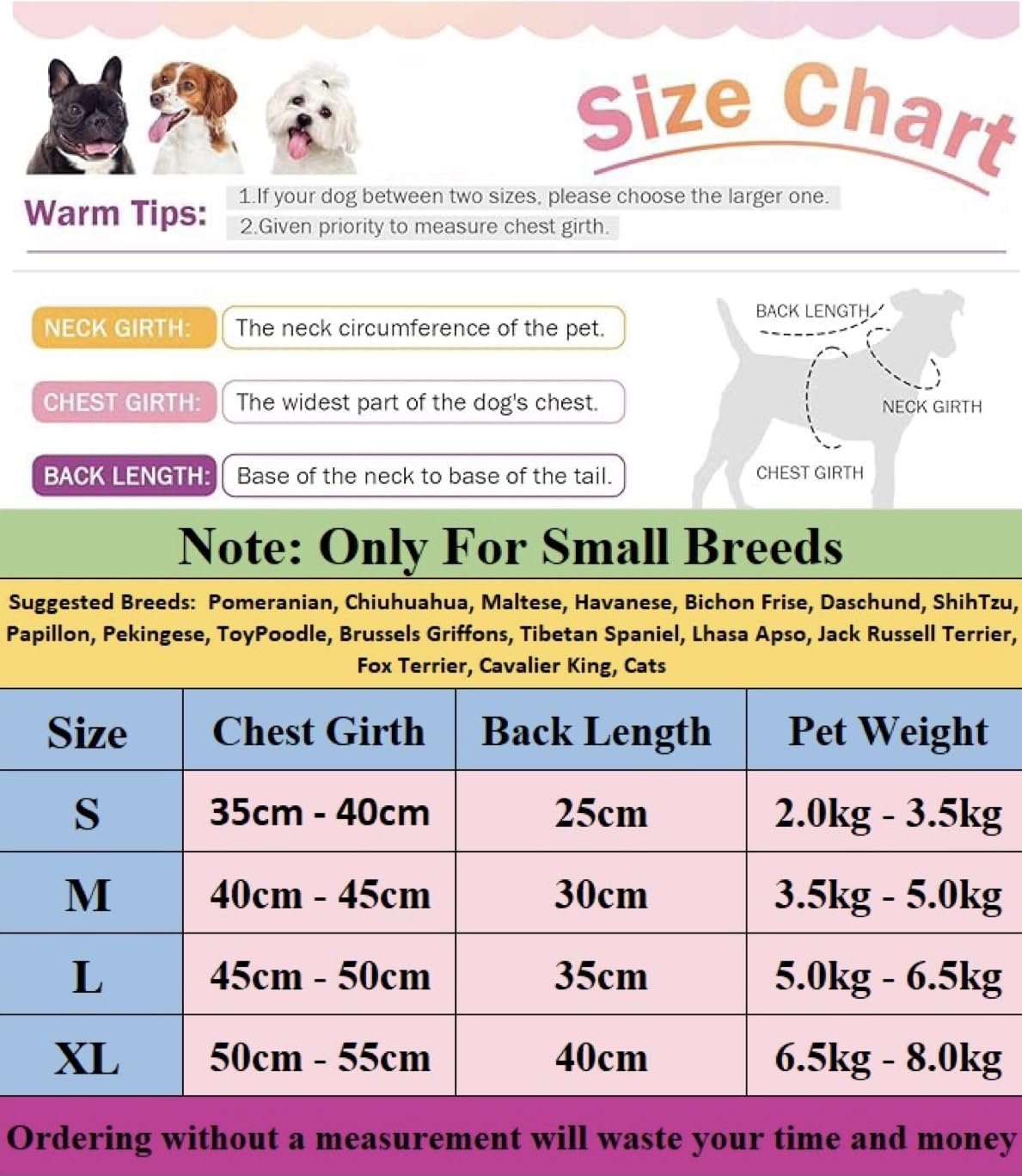 KUTKUT Cute Tiger Bib Dog Pajamas, Winter Romper with Drawstring Buckle for Small Dogs Puppy, Warm Dog Clothes with Leash Ring All-in-One Jumpsuit for Chiuhuahua, Yorkii (Size: S, Chest: 35-40cm) 2