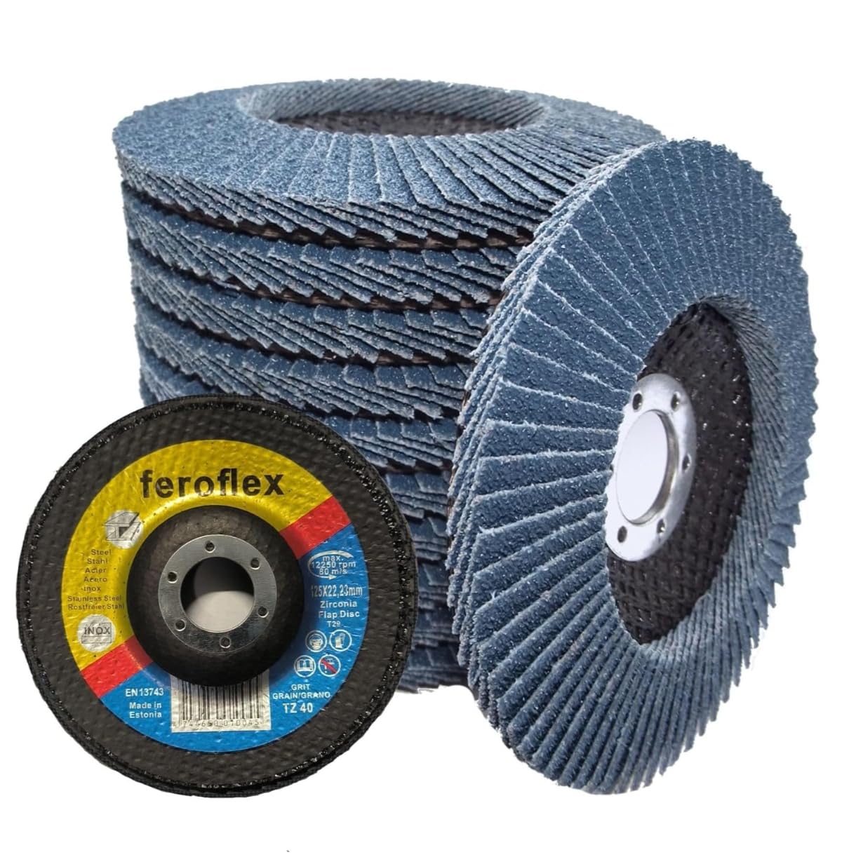 Confezione Da 10 Dischi Abrasivi, 125 Mm, Grana 120 | Leroy - Foto 9