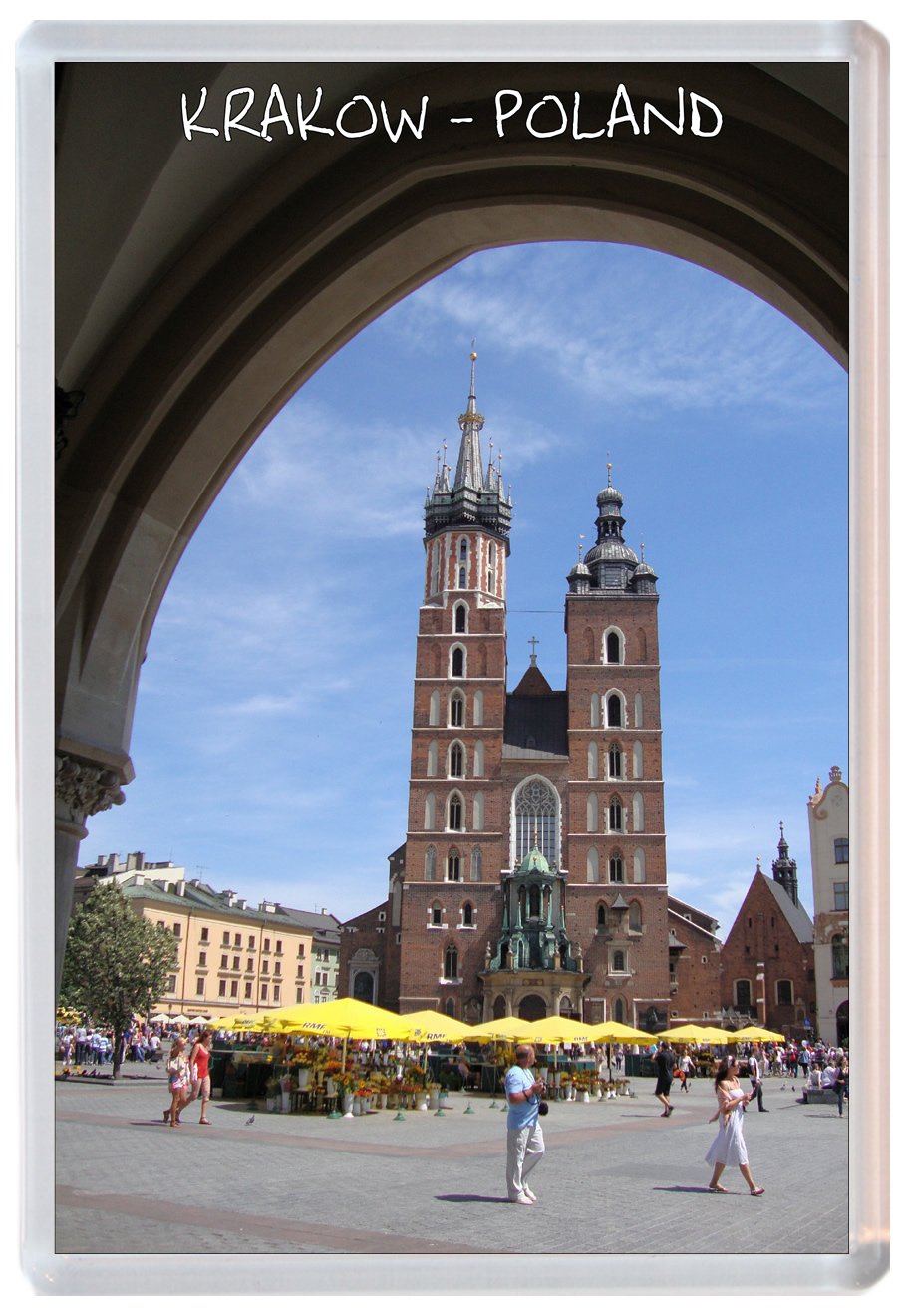 Baked Bean Store Multicolor Krakow - Poland - Jumbo Fridge Magnet Gift/Souvenir/Present