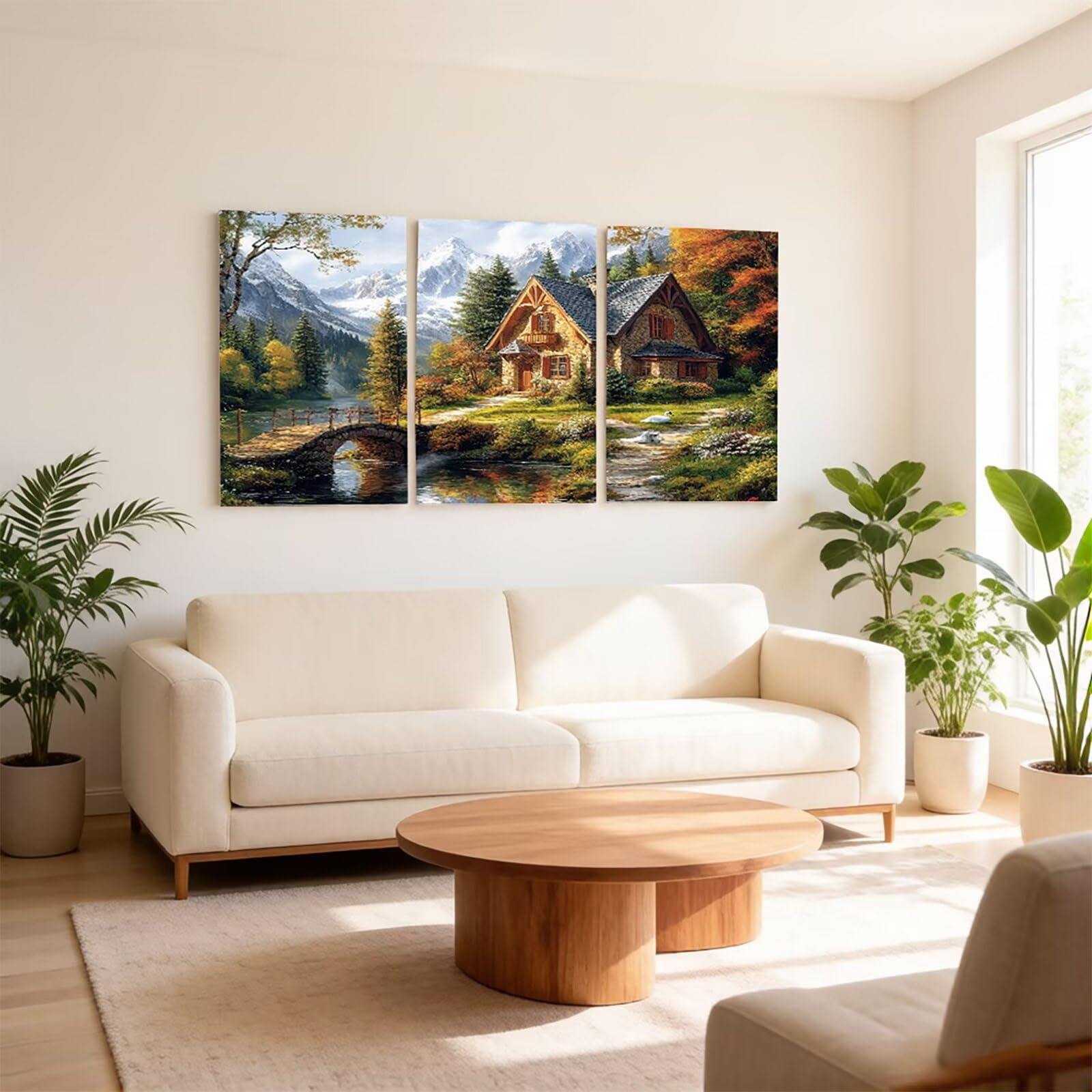 3 opakowanie 5D diamentowe drzewo malarskie, diamentowe malowanie numerami dla dorosłych, zestaw do haftu krzyżykowego malowanie diamentowe 60 x 90 cm x 3 szt., kreatywne hobby dorośli diamentowe