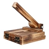 Pierogi Press Wood Tortilla Press Dumpling Skin Maker Dough Presser Chapati Roti Taco Corn Maker Pressing Tools for Pie Ravioli Empanadas Kitchen Gadget Brown Dumpling Wrapper Maker