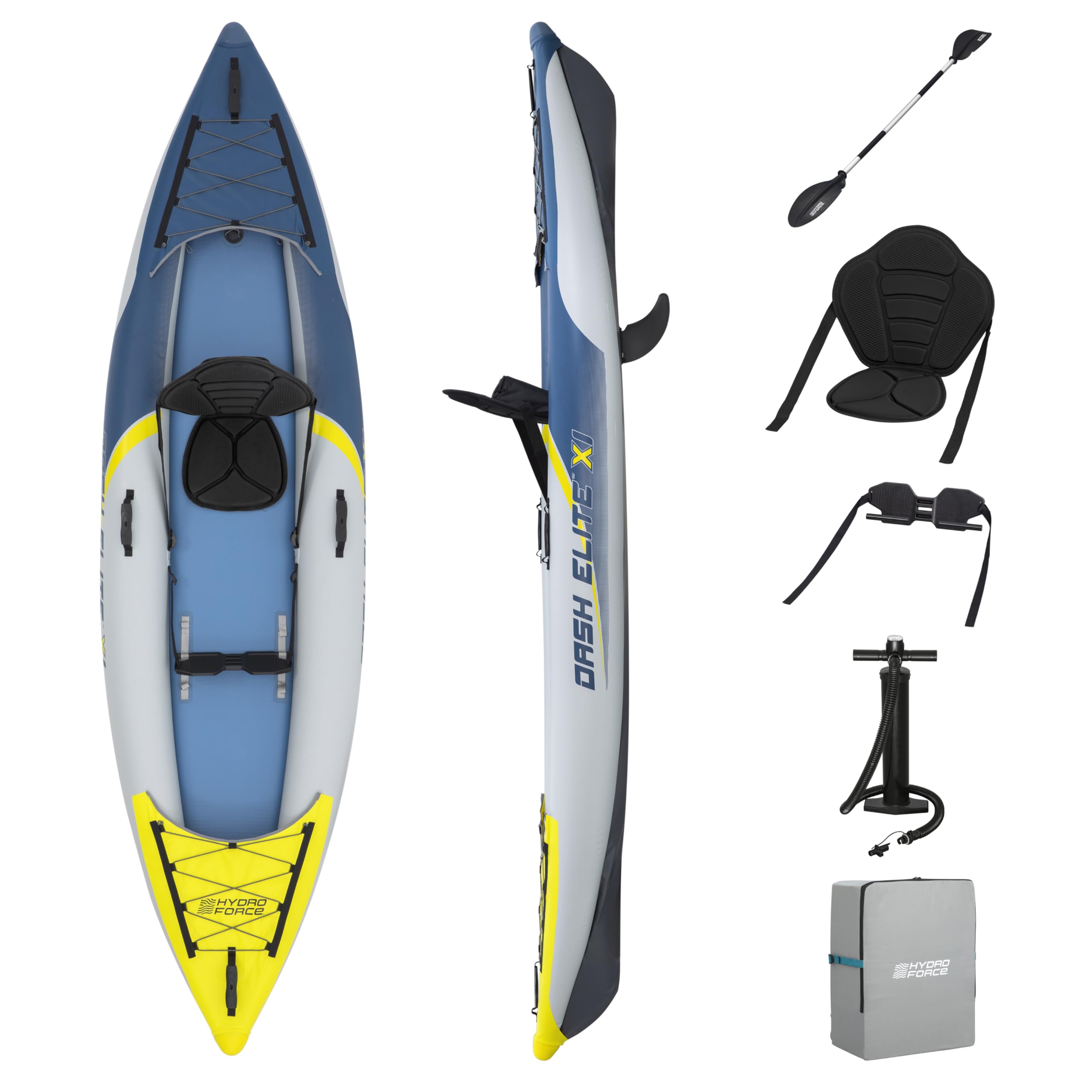 Bestway Juego de Kayak Dash Elite X1 de 11' x 36" x 12"/3.35 MX 92 cm x 30 cm