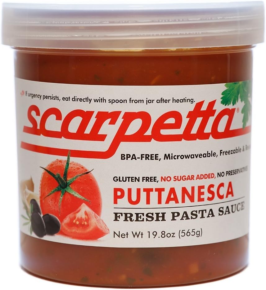 Scarpetta Puttanesca Sauce, 19.8-Ounce Jars (Pack of 4)
