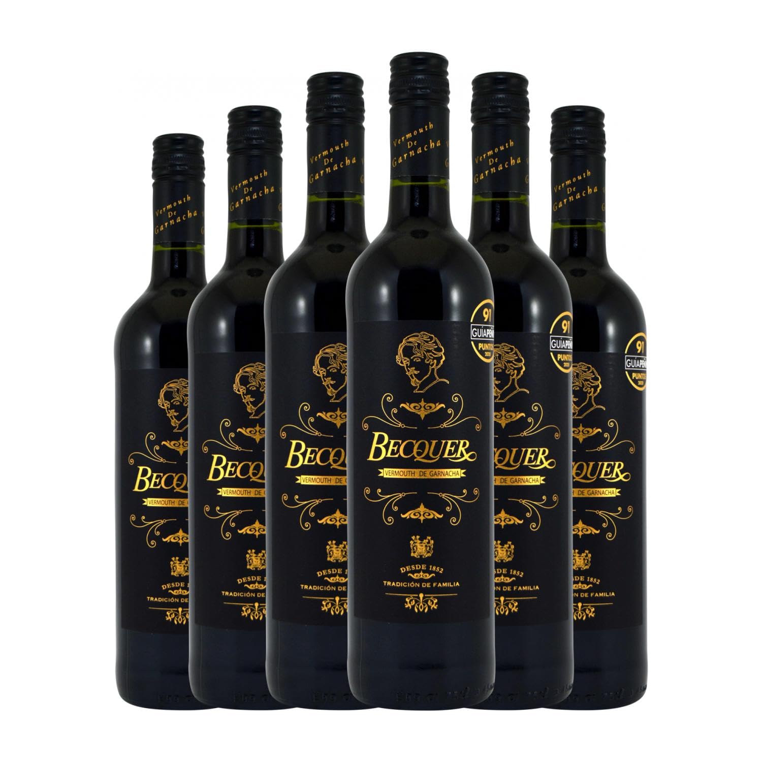 Vermut Bodegas Escudero Becquer Vermouth de Garnacha 75 cl (Caja de 6 Botellas de 75 cl)