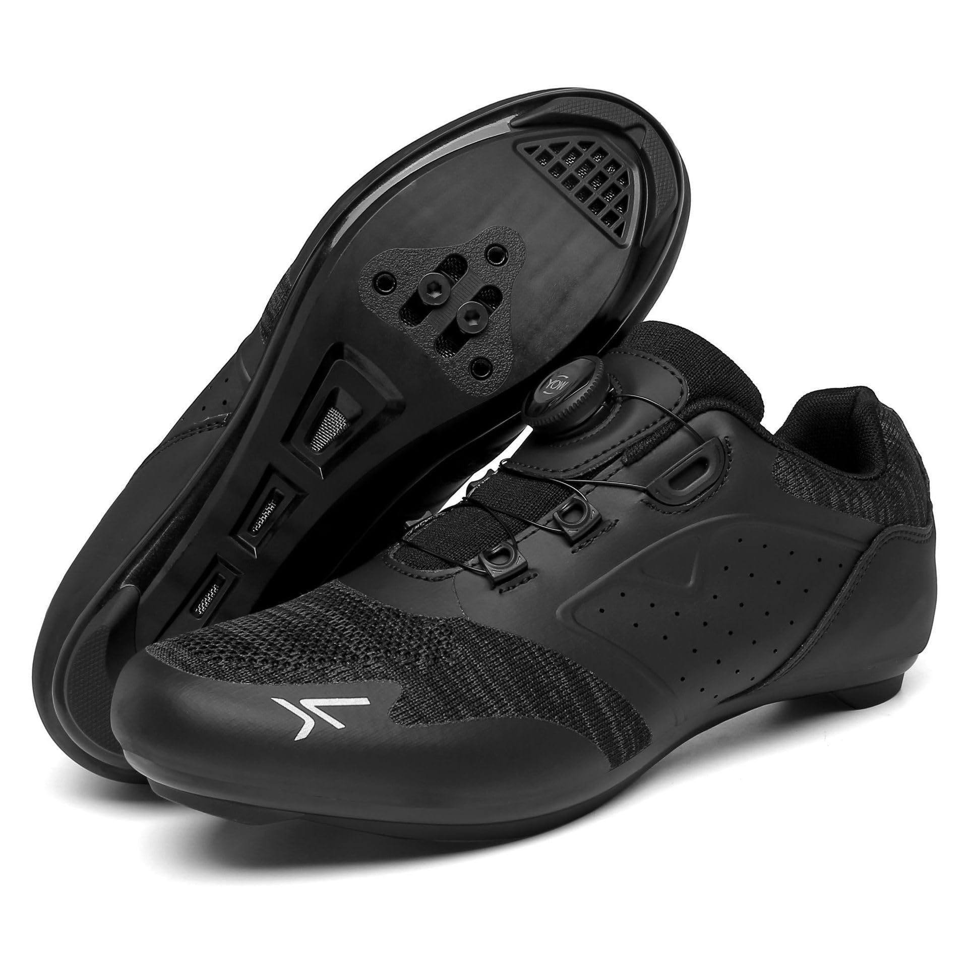 Mateju Zapatilla de Ciclismo Hombre Mujer, Zapatillas Ciclismo Carretera Exterior Compatibles con SPD-SL Lock System, Unisex Adulto Zapatos Bicicleta Estatica Spinning