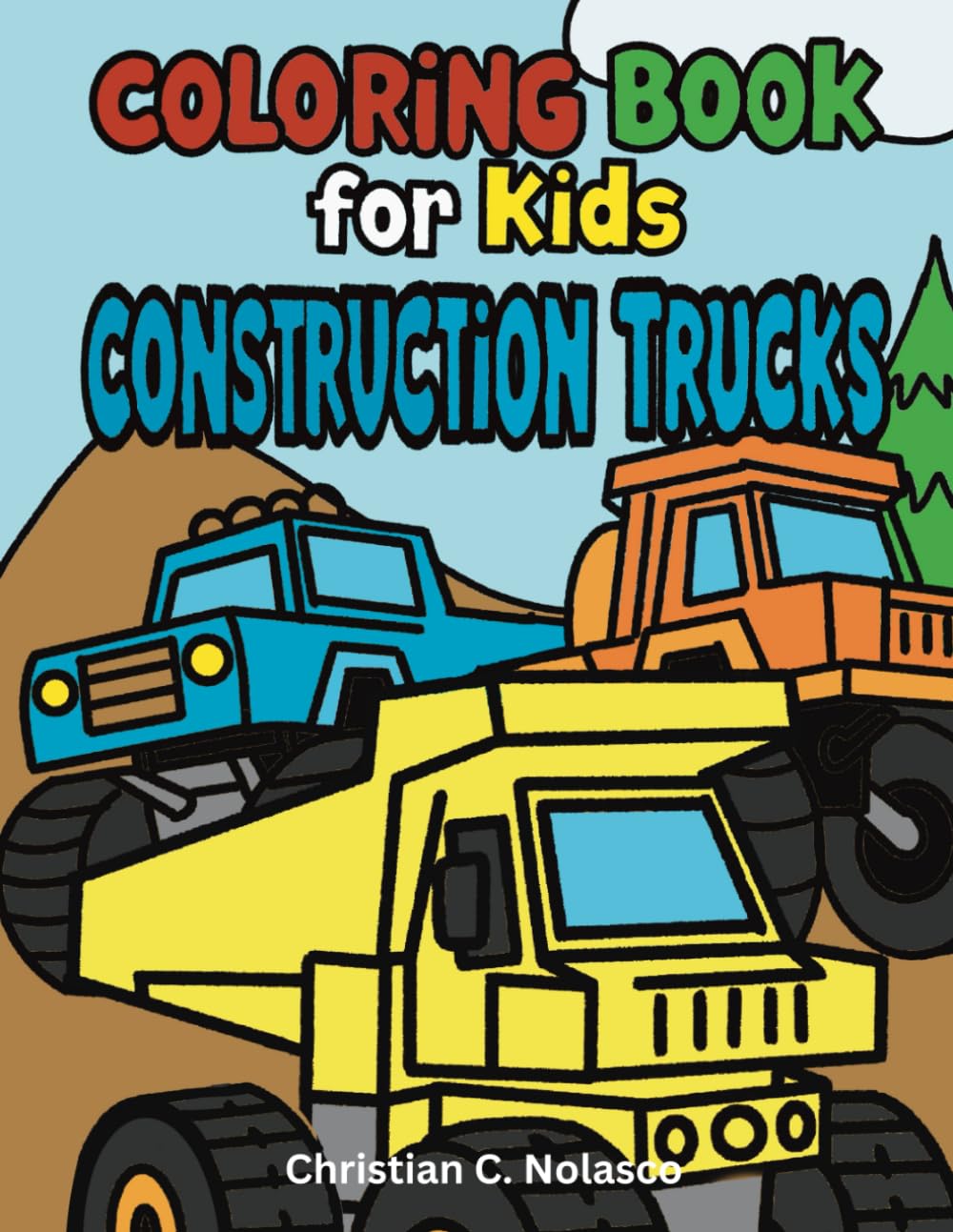 COLORING BOOK CONSTRUCTION VEHICLES