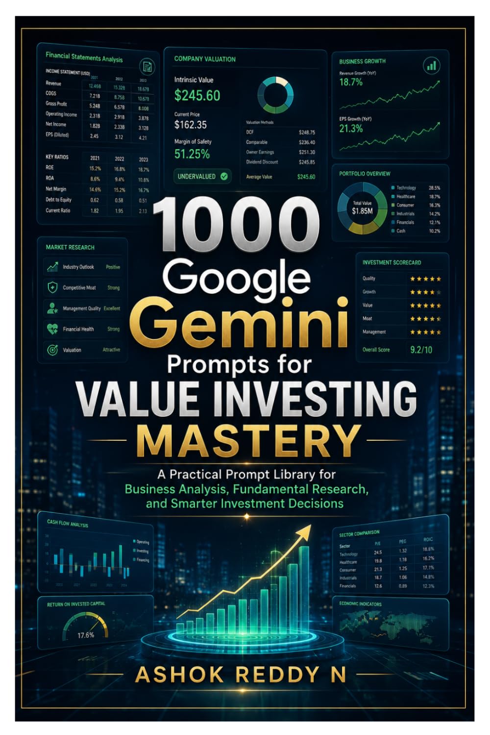 1000 Google Gemini Prompts for Value Investing Mastery: A Practical Prompt Library for Business Analysis, Fundamental Research, and Smarter Investment Decisions