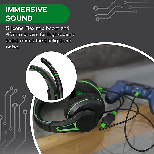 Miniatura 5 de ThinkWrite Technologies Victory 250XG auriculares de PC de primera calidad auriculares con cable para juegos con conector de 0138in verde
