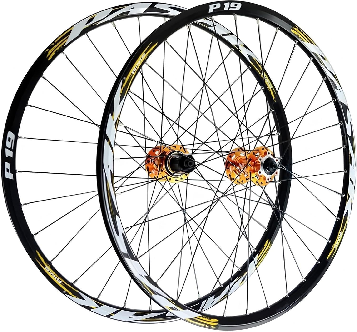ZXGSXIOU Set of Wheels for Mountain Bikes 26, 27.5, And 29 Inches, HG Hub, Aluminum Alloy, Quick Release Disc Brake, Compatibility with Front/Rear MTB 7-12