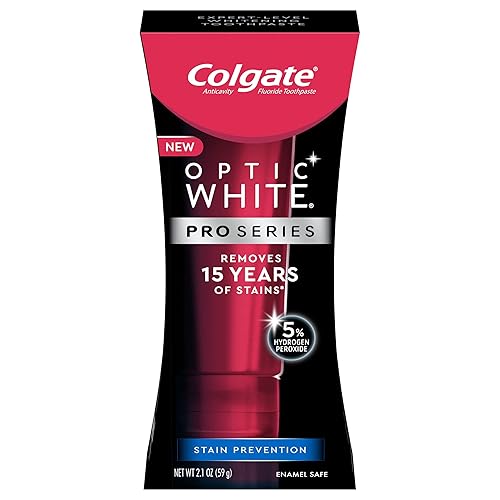 Colgate Optic White Pro Series pasta de dientes, prevención de manchas, 2.1 onzas