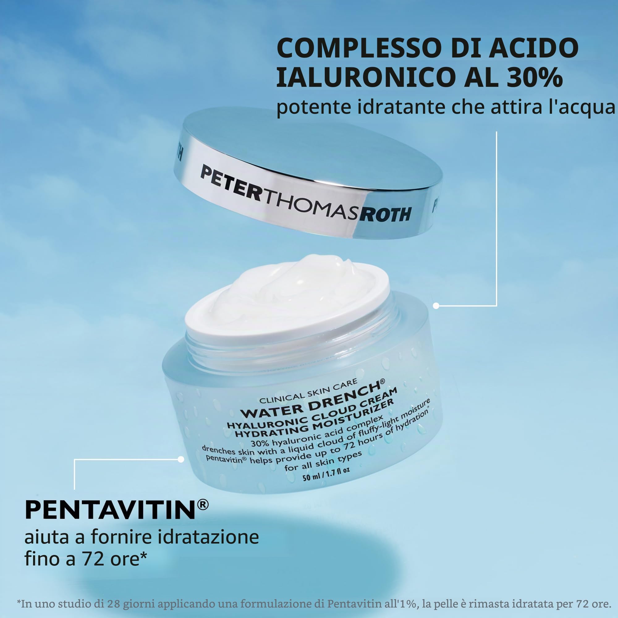 Peter Thomas Roth Water Drench® Hyaluronic Cloud Cream Hydrating Moisturizer 50ml