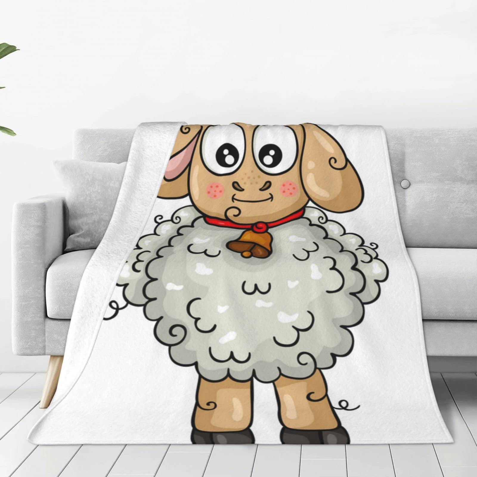 Couverture de canapé en flanelle d'agneau pour vos soirées cocooning au salon