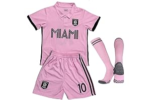 Pink Messi Jersey with Socks Kids