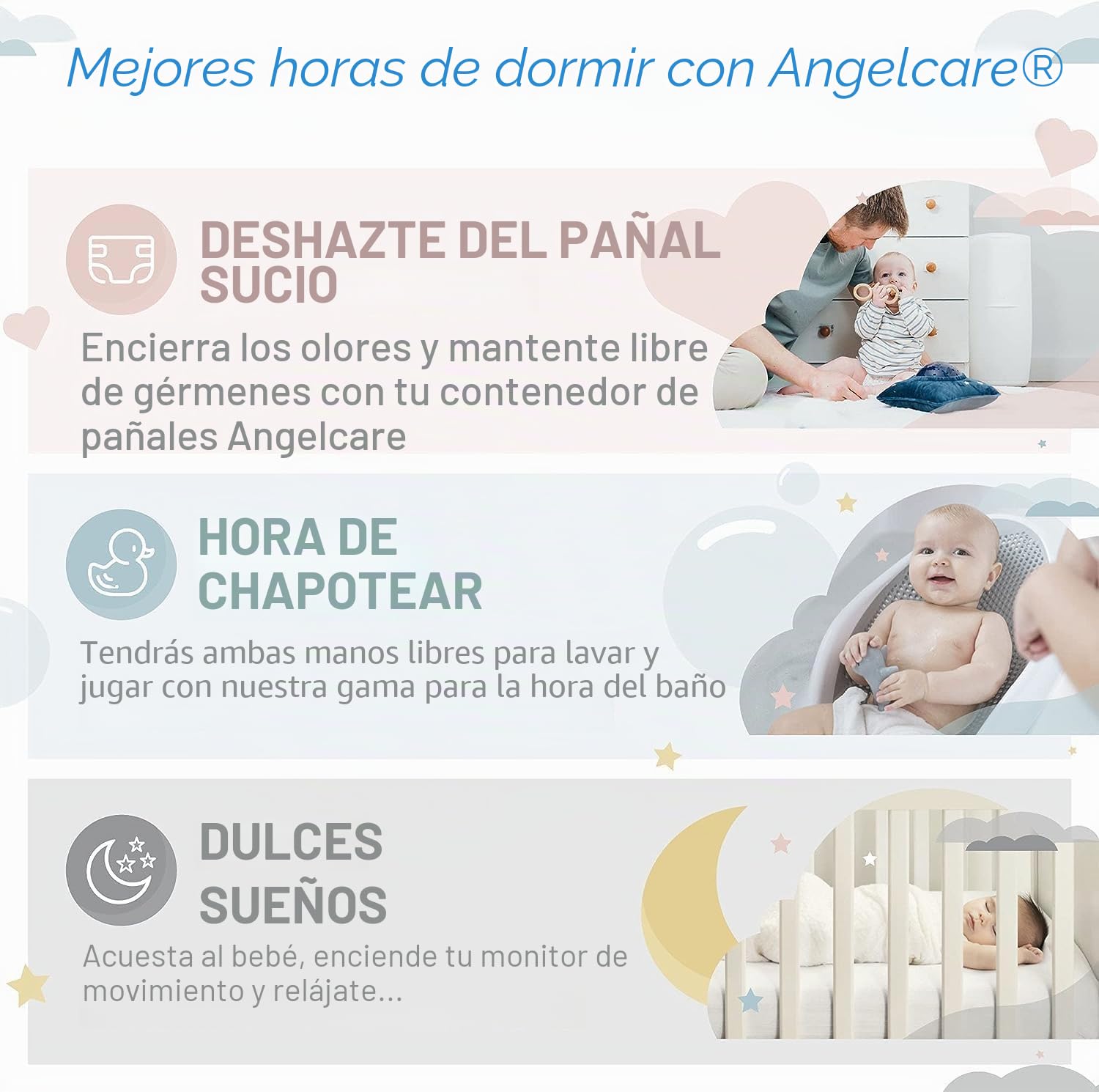 Foppapedretti Angelcare Nappy Disposal System Refill Cassettes - Pack of 3