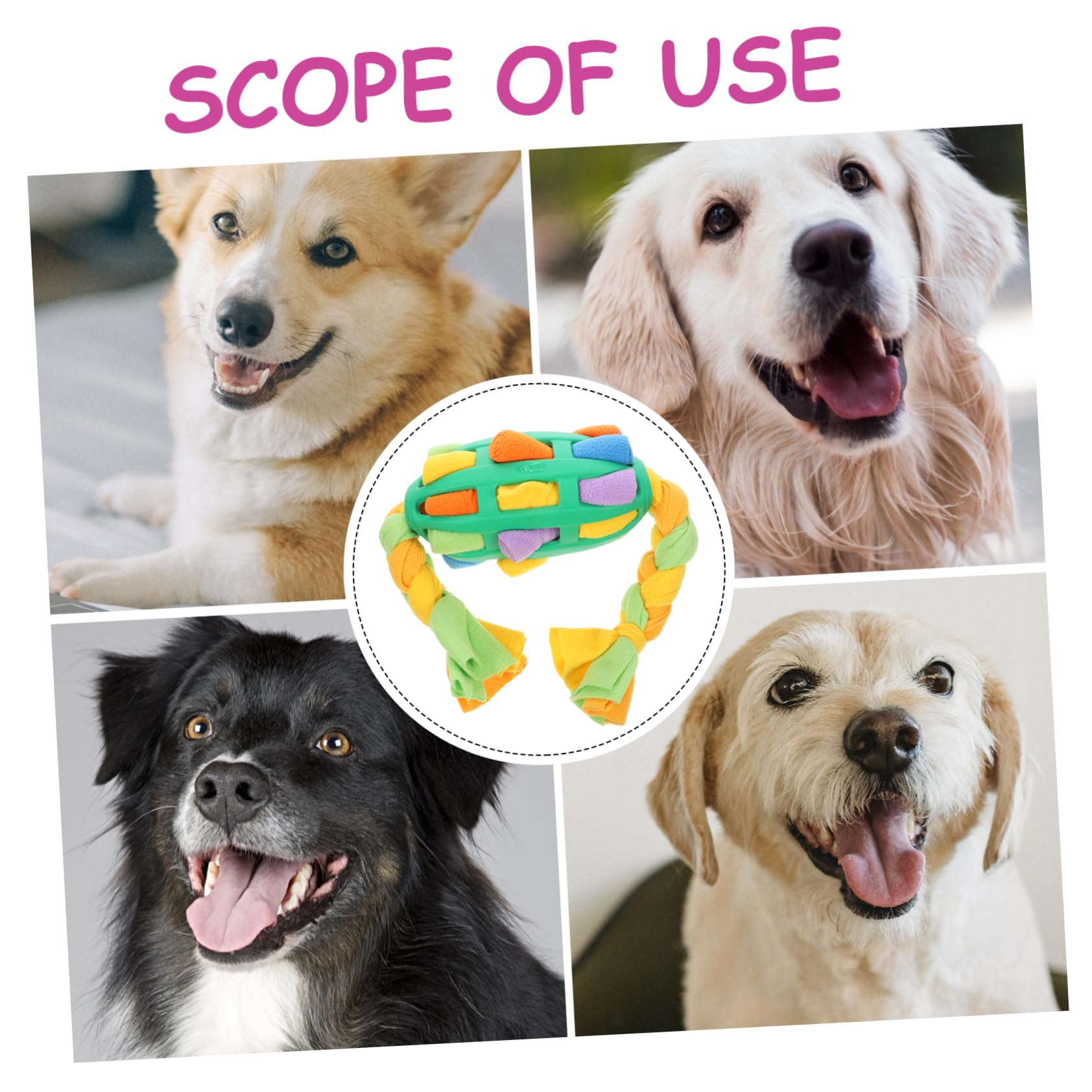 TOYANDONA Jouet à Renifler pour Chien Balle avec Friandises Encourage La Recherche Alimentaire Mangeoire Jouet Entraînement Interactif