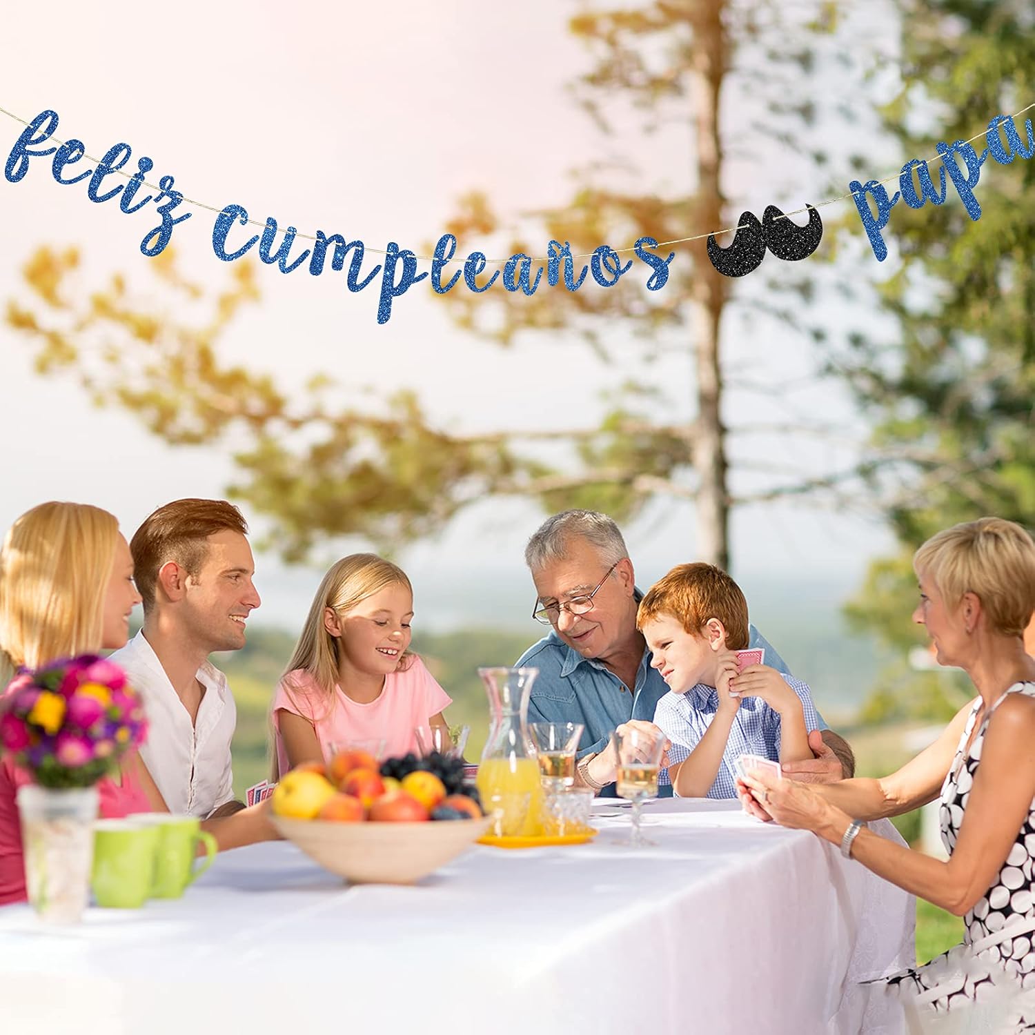 DillDall Cartel de Feliz Cumpleaños con texto en inglés Papa