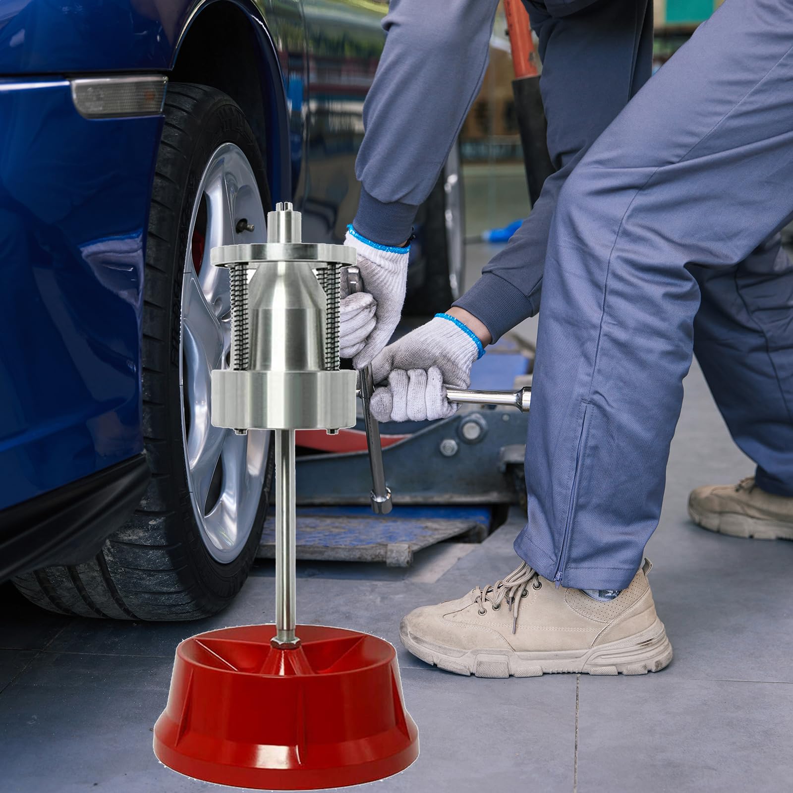 Macchina di bilanciamento per pneumatici portatile, mozzi livella a bolla in alluminio, dispositivo di bilanciamento universale, per mozzi con diametro da 1 a 4 pollici, per auto, camion, furgone