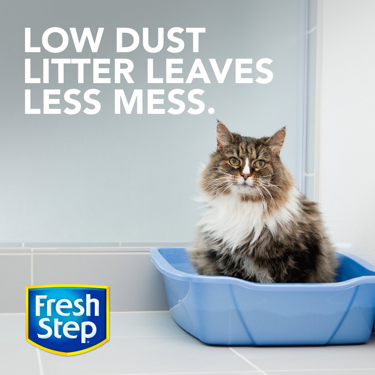 Fresh Step Escudo de olor con frescura Febreze, arena para gatos, perfumada, 25 libras