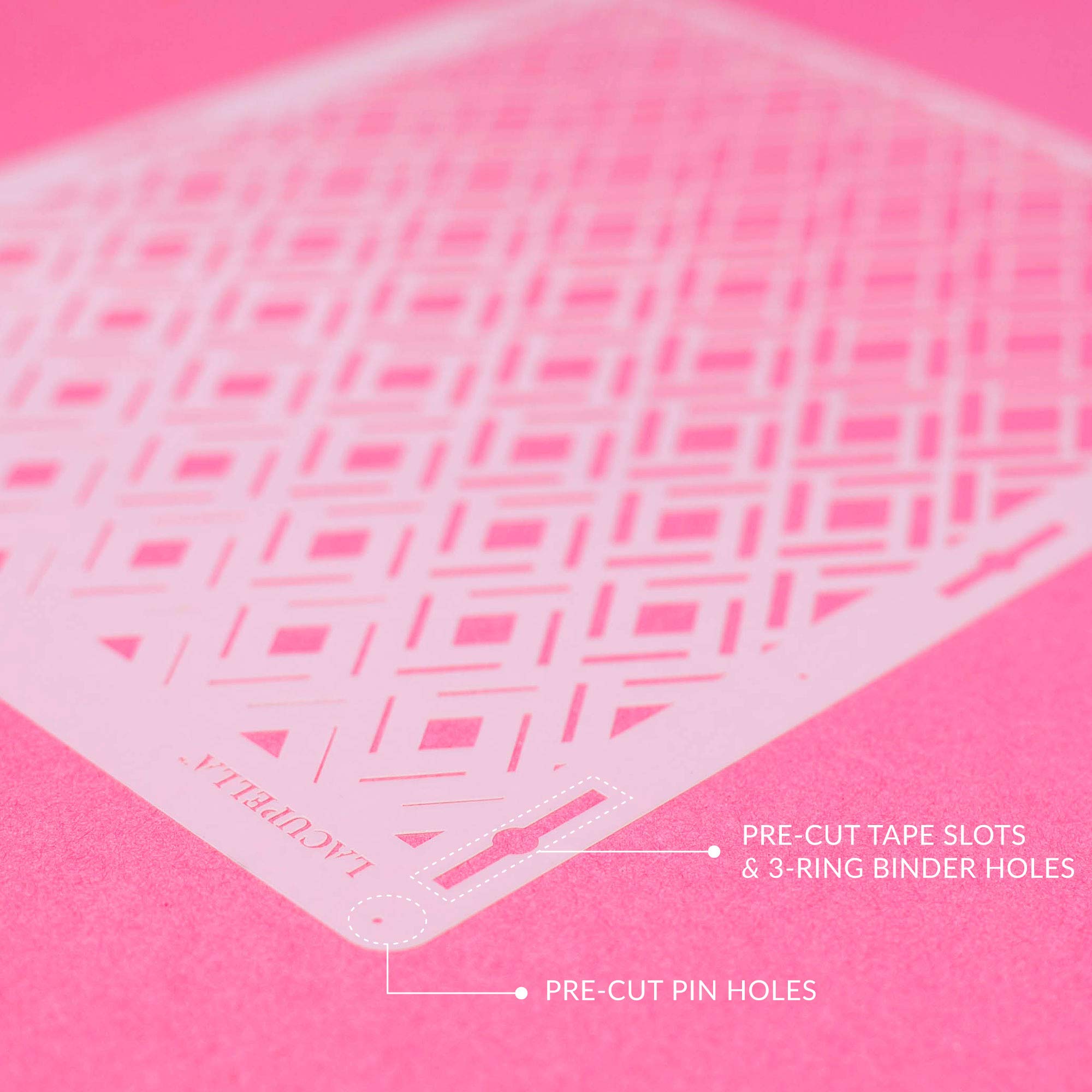 Lacupella Stencil grande e alto per decorare torte (VIOUR)