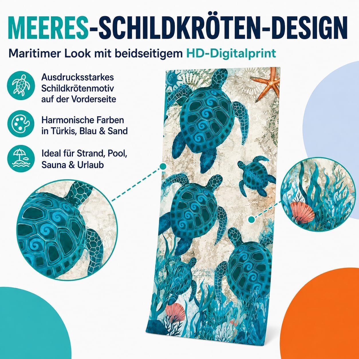 Strandtuch Groß Mikrofaser Badetuch XXL - Strandhandtuch Stranddecke Towel | 200x90 Sandfrei, Schnelltrocknend & Leicht Stranddecke mit Gummiband Strandhandtuch Beach Towel für Urlaub, Pool & Camping