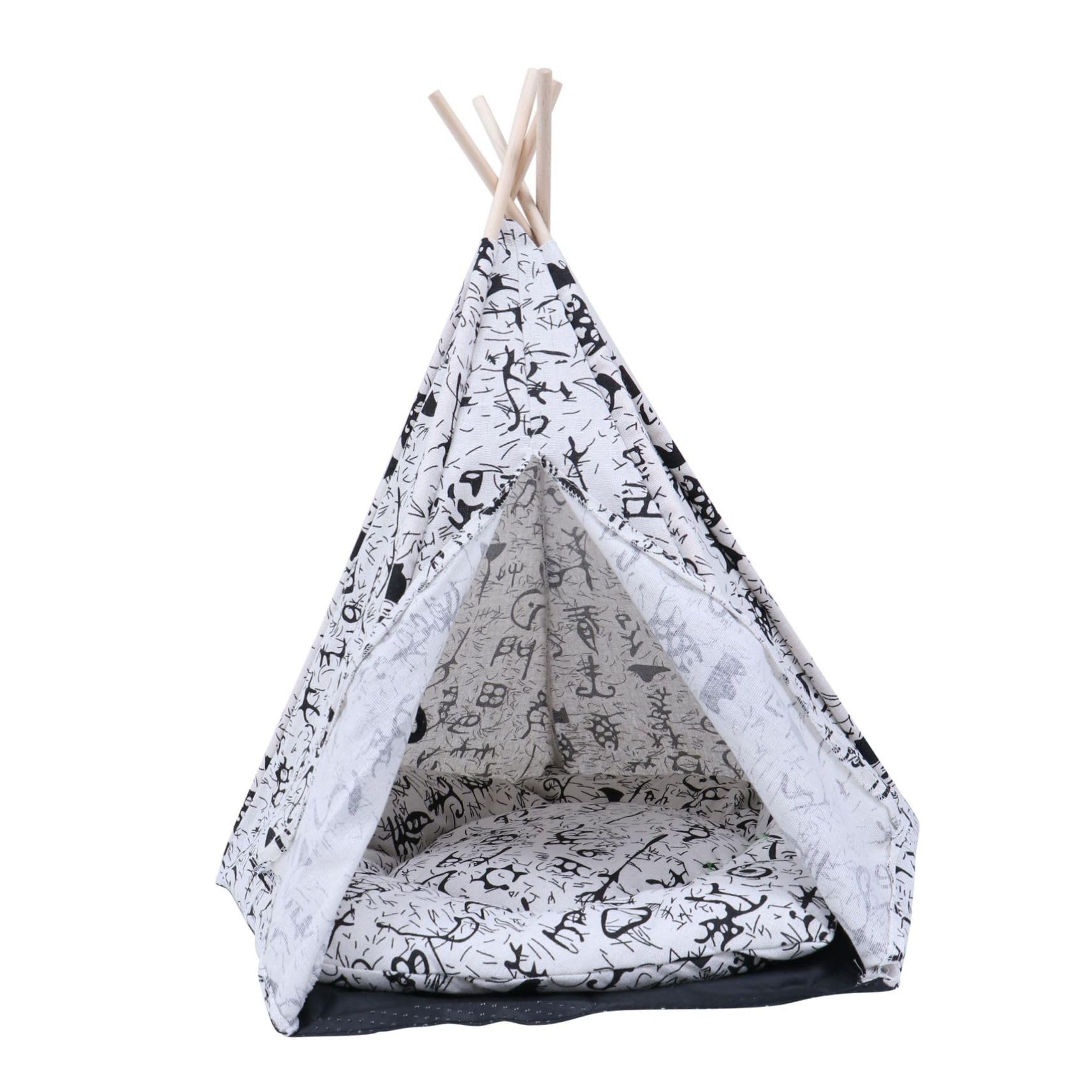Tente pour animaux Toddmomy : lit douillet et abri amovible pour chiens et chats