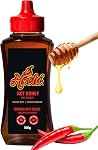 Hochi Hot Honey - Extra Hot | Canada's Hot Honey | Spicy Honey | Sweet Heat | Certified Kosher | Drizzle it on pizza, roasted veggies, potatoes, chicken, fish, charcuterie, and more! (500g, Extra Hot)