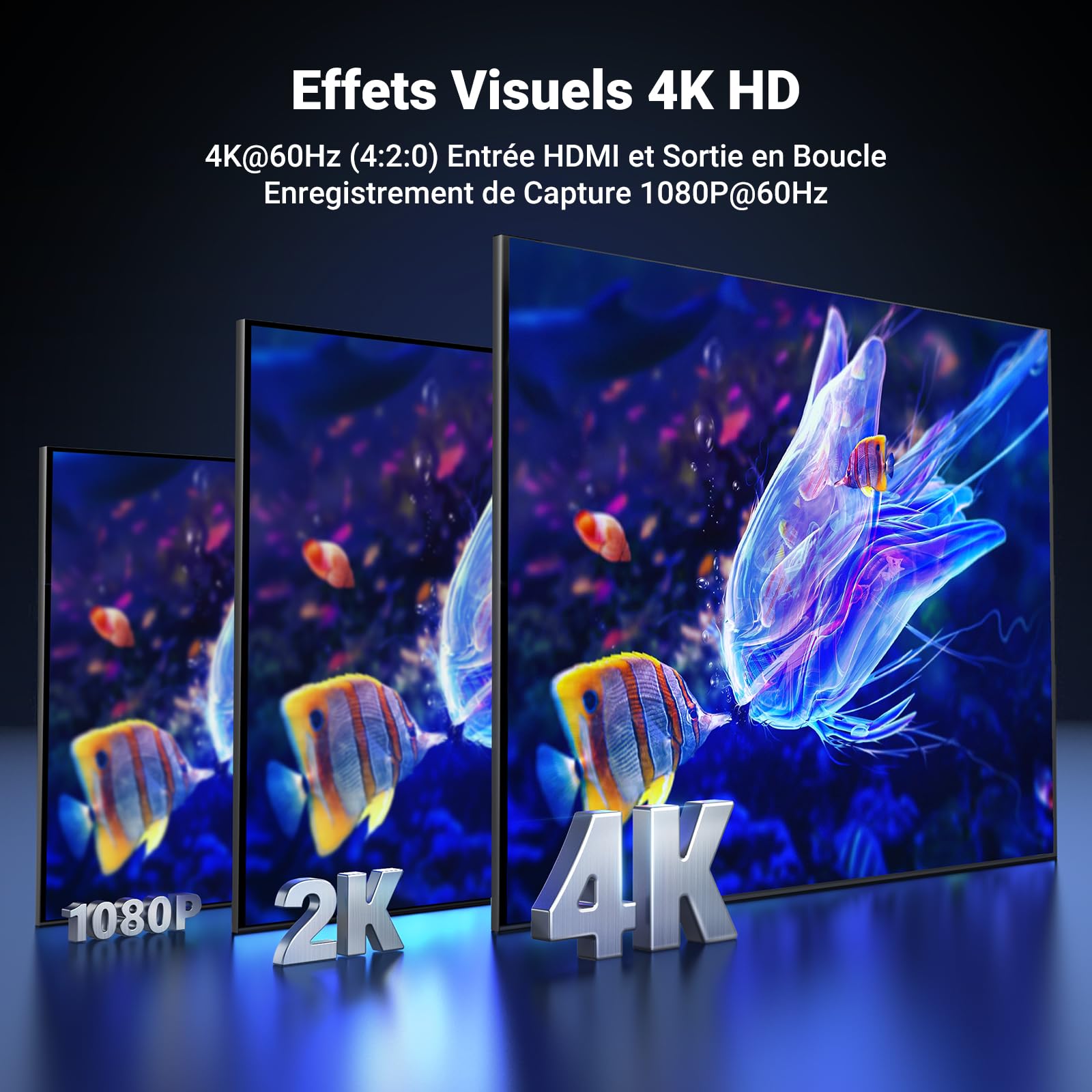 UGREEN Carte Capture Vidéo HDMI USB C 3.0 4K 60Hz Acquisition 1080P 60FPS