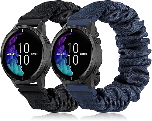 Bandas compatibles con GarminActive 5, Garmin VenuVenu Sq Band, Vivoactive 3Vivoactive 3 Music Watch, banda elástica de 0.787 pulgadas de repuesto