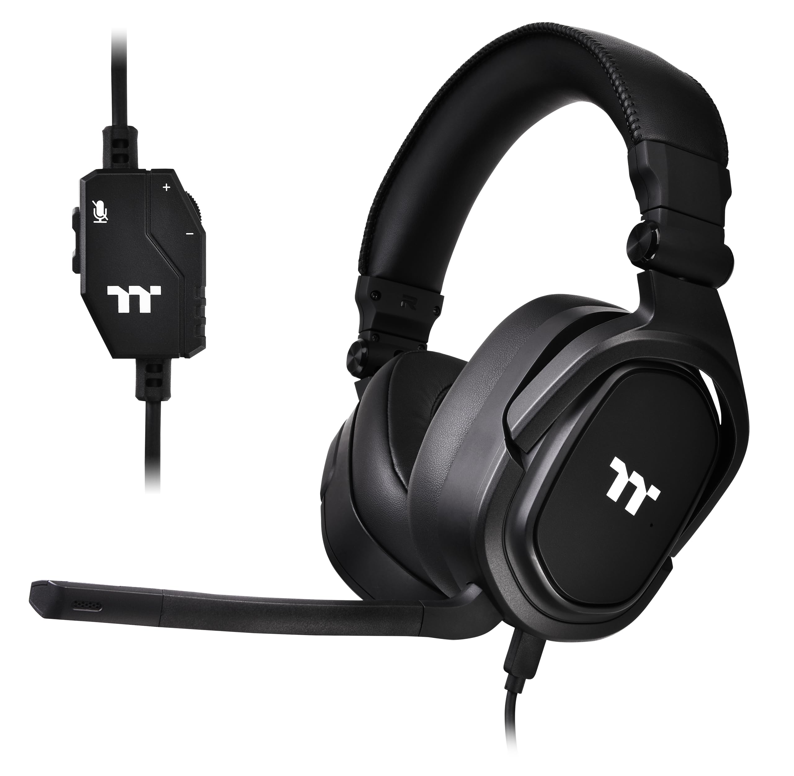 Thermaltake AURICULARES + MICRO ARGENT H5 GAMING NEGR 50MM/MICRO BIDIRECCIONAL DESMONTABLE/PLEGABLES GHT-THF-ANECBK-30