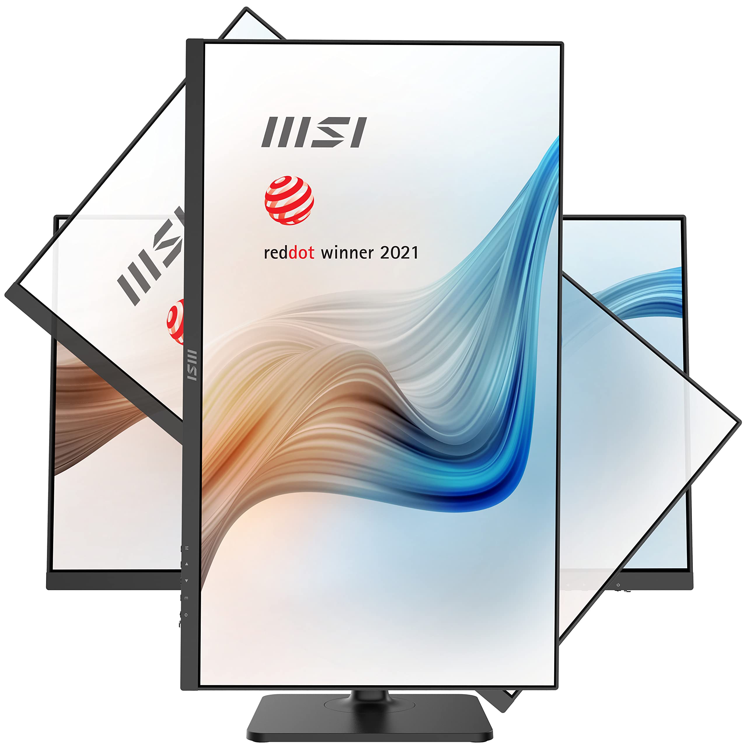 msi Modern MD272QP Monitor da Ufficio 27 Pollici WQHD - Pannello IPS 2560 x 1440, 75 Hz, Schermo Eye-Friendly, Speaker integrati, Supporto Regolabile a 4 Vie, KVM - DP 1.2, USB Type-C