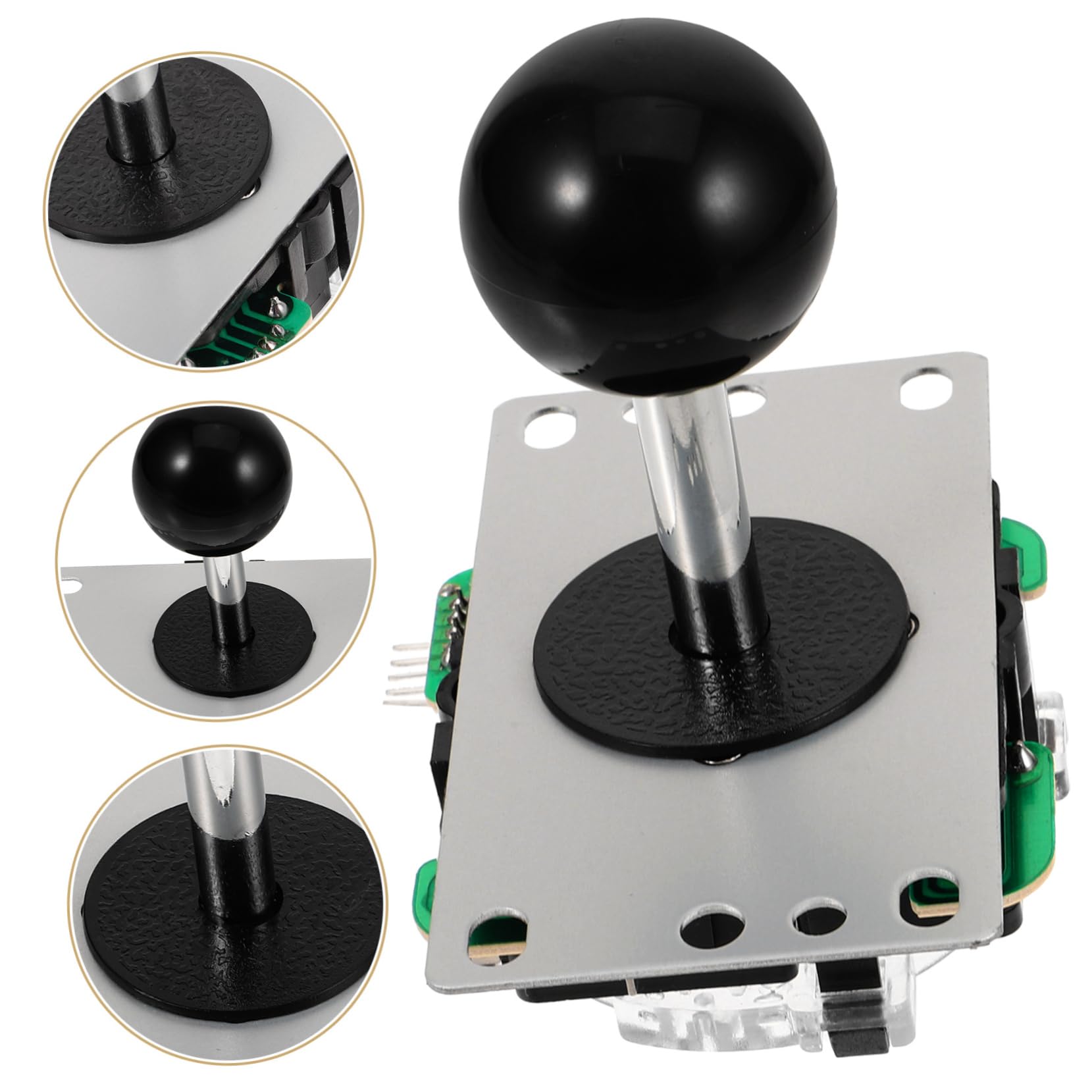 SUPVOX Joystick per Console di Gioco Arcade Joystick Circuito 5p Joystick per Console di Gioco Senza Joystick Luminoso (Nero) Macchine da Sala Giochi Scheda di Circuito Black