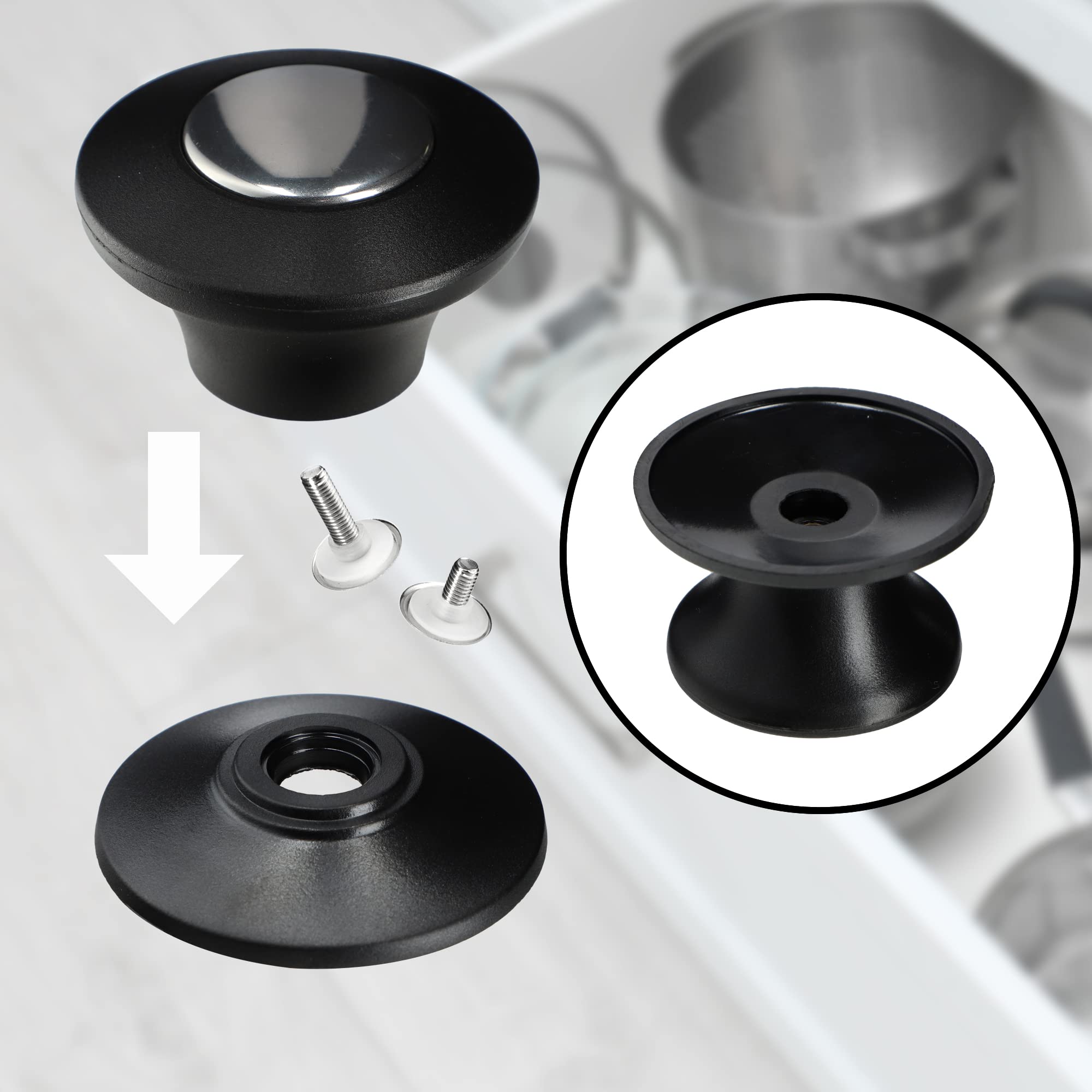 KADAX Set Coperchi In Vetro 14-30 Cm – Diametri Vari, Ignifughi, Con Manico In Plastica, Universali Per Pentole E Padelle - 2