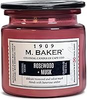 Vista 20 de Colonial Candle Vela perfumada en tarro de Té Negro Flora Vela de cera de mezcla de soja natural de 2 mechas para el hogar Vela relajante