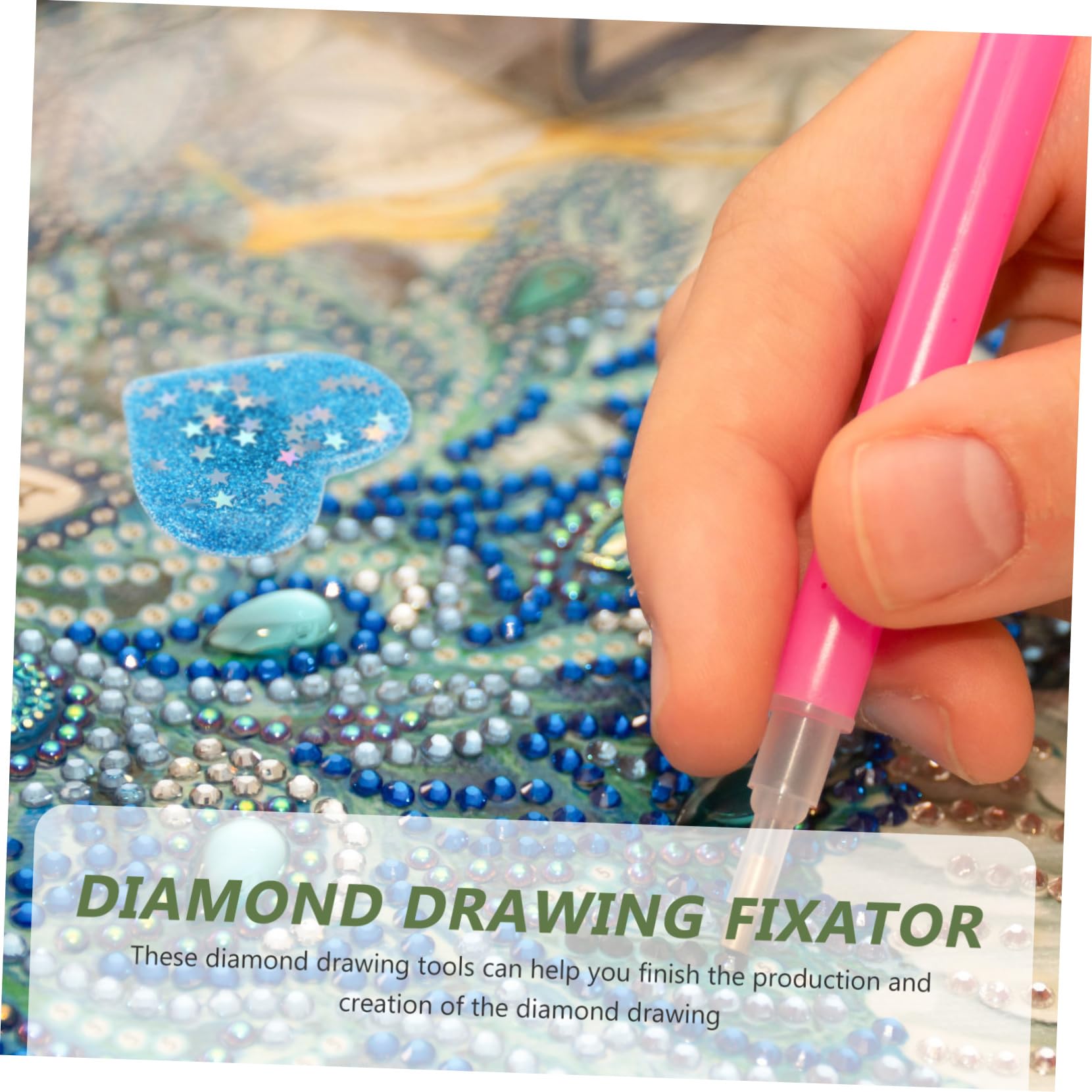 COHEALI 3 Set di Strumenti per Pittura Artistica con Diamanti Fissatori A Forma di Cuore Supporti Robusti per Lavori Artigianali per Principianti 6 Pezzi*3