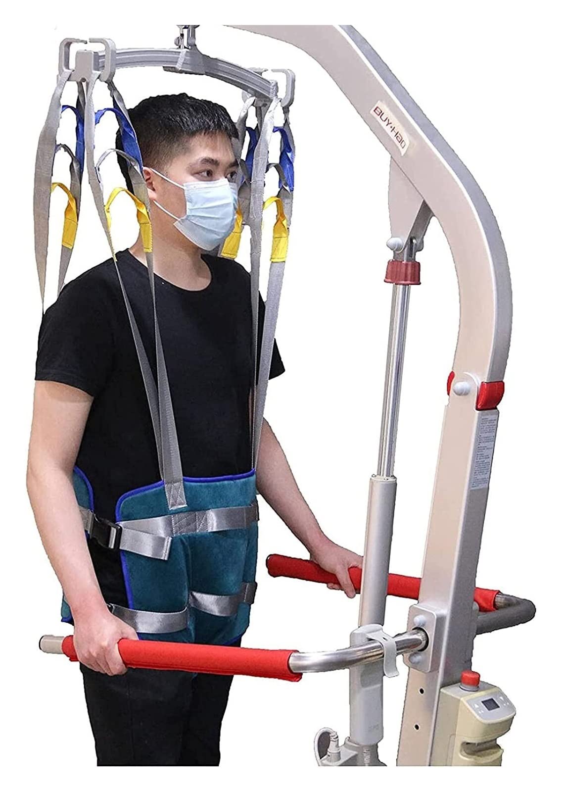 MM Imbracatura per Paranco per Sollevatore GambeMultiuso Regolabile Imbracatura Standard per Sollevatore Disabili e Anziani Modello, Medical Handicap Four Point Sling Grande capacità di Carico 380 Lib