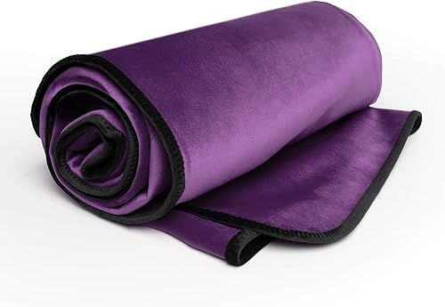 Avana Manta impermeable Protector para personas y mascotas Barrera de humedad a prueba de fugas, tamaño regular, microterciopelo morado