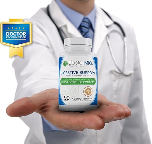 Miniatura 4 de Doctor MK's® suplemento de alivio, comparado con ingredientes IBgard, 90 cápsulas de aceite de menta para síndrome de colon irritable, digestivo.