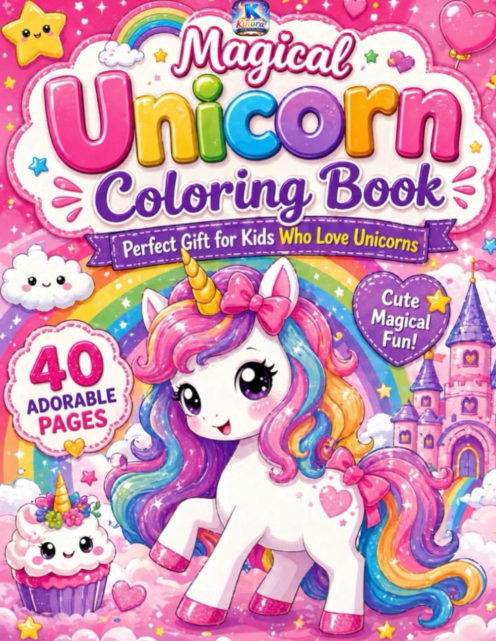 Magical Unicorn Coloring Book: Perfect Gift for Kids Who Love Unicorns