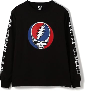 Schott NYC 3113102 Mens Cut and Sewn Grateful Dead LS T-SHIRT STEAL YOUR FACE